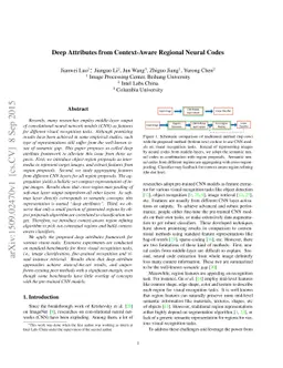 Deep Attributes from Context-Aware Regional Neural Codes
