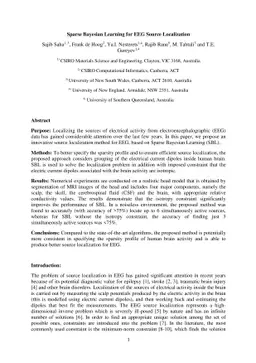 Sparse Bayesian Learning for EEG Source Localization
