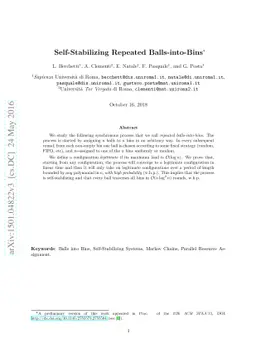 Self-Stabilizing Repeated Balls-into-Bins