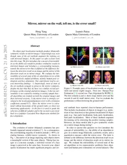 Mirror, mirror on the wall, tell me, is the error small?