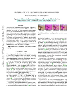 Feature Sampling Strategies for Action Recognition