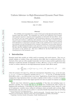 Uniform Inference in High-dimensional Dynamic Panel Data Models