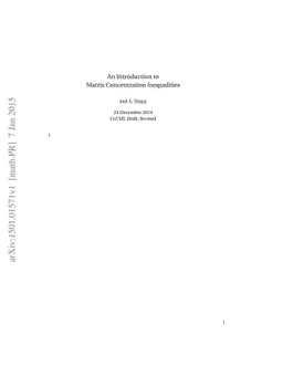 An Introduction to Matrix Concentration Inequalities