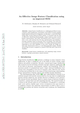An Effective Image Feature Classiffication using an improved SOM
