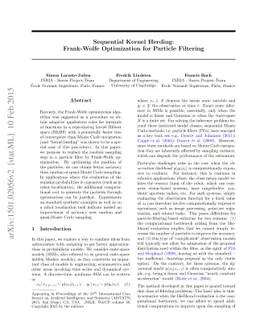 Sequential Kernel Herding: Frank-Wolfe Optimization for Particle
  Filtering