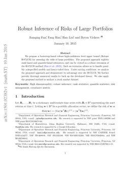 Robust Inference of Risks of Large Portfolios