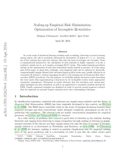 Scaling-up Empirical Risk Minimization: Optimization of Incomplete
  U-statistics