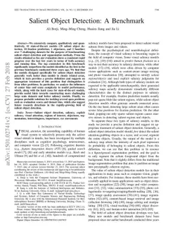 Salient Object Detection: A Benchmark