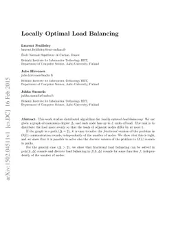 Locally Optimal Load Balancing