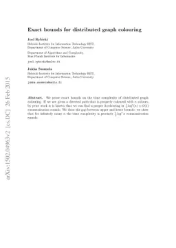 Exact bounds for distributed graph colouring