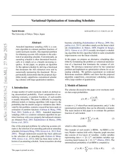 Variational Optimization of Annealing Schedules