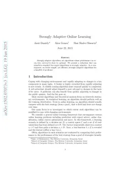 Strongly Adaptive Online Learning