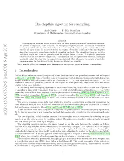 The chopthin algorithm for resampling