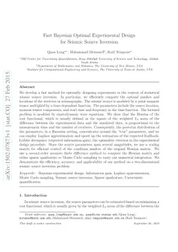 Fast Bayesian Optimal Experimental Design for Seismic Source Inversion