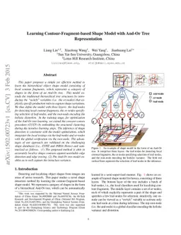 Learning Contour-Fragment-based Shape Model with And-Or Tree
  Representation