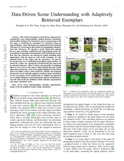 Data-Driven Scene Understanding with Adaptively Retrieved Exemplars