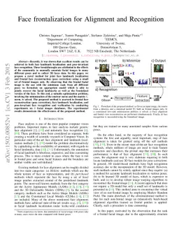 Face frontalization for Alignment and Recognition