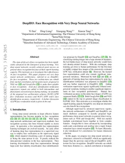 DeepID3: Face Recognition with Very Deep Neural Networks