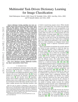 Multimodal Task-Driven Dictionary Learning for Image Classification