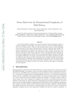 Prices Matter for the Parameterized Complexity of Shift Bribery