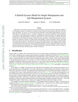 A Hybrid Systems Model for Simple Manipulation and Self-Manipulation
  Systems