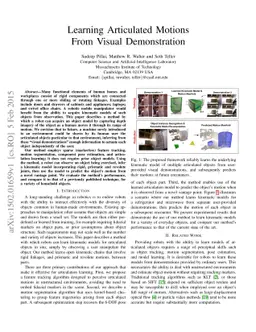 Learning Articulated Motions From Visual Demonstration