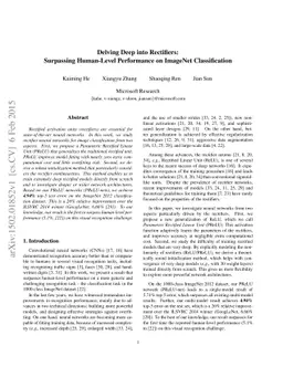 Delving Deep into Rectifiers: Surpassing Human-Level Performance on
  ImageNet Classification