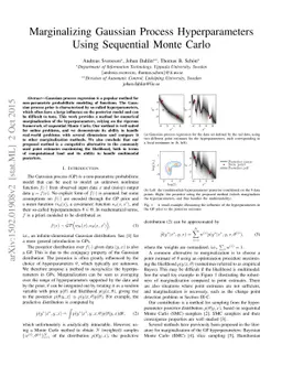 Marginalizing Gaussian Process Hyperparameters using Sequential Monte
  Carlo