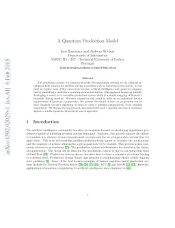 A Quantum Production Model