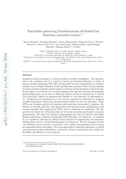 Tractability and Decompositions of Global Cost Functions