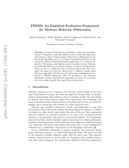 FEEBO: An Empirical Evaluation Framework for Malware Behavior
  Obfuscation