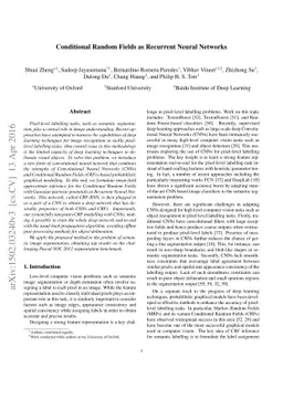 Conditional Random Fields as Recurrent Neural Networks
