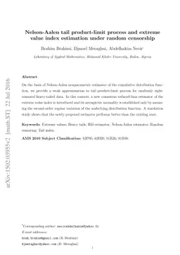 Nelson-Aalen tail product-limit process and extreme value index
  estimation under random censorship