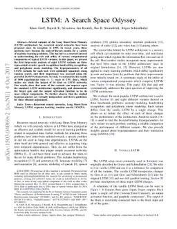 LSTM: A Search Space Odyssey