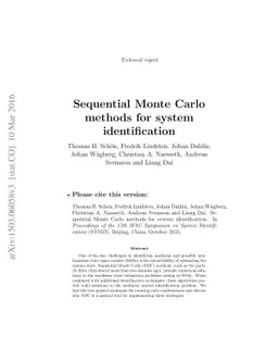Sequential Monte Carlo Methods for System Identification