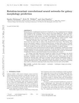 Rotation-invariant convolutional neural networks for galaxy morphology
  prediction
