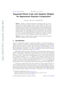Sequential Monte Carlo with Adaptive Weights for Approximate Bayesian
  Computation