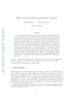 Higher order elicitability and Osband's principle