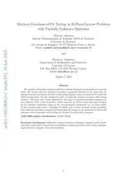 Minimax Goodness-of-Fit Testing in Ill-Posed Inverse Problems with
  Partially Unknown Operators