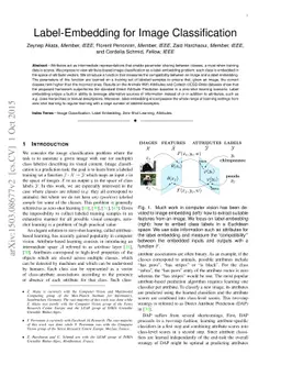Label-Embedding for Image Classification