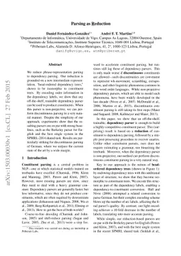 Parsing as Reduction