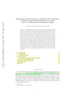 Sequential Monte Carlo as Approximate Sampling: bounds, adaptive
  resampling via $\infty$-ESS, and an application to Particle Gibbs