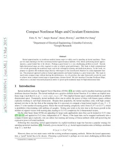 Compact Nonlinear Maps and Circulant Extensions
