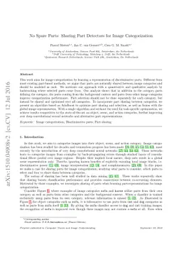 No Spare Parts: Sharing Part Detectors for Image Categorization