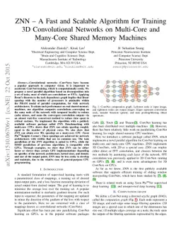 ZNN - A Fast and Scalable Algorithm for Training 3D Convolutional
  Networks on Multi-Core and Many-Core Shared Memory Machines