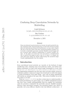 Confusing Deep Convolution Networks by Relabelling