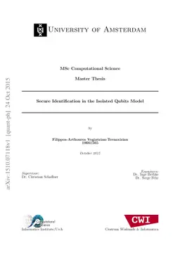 Secure Identification in The Isolated Qubits Model