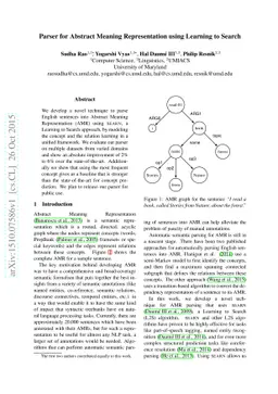 Parser for Abstract Meaning Representation using Learning to Search