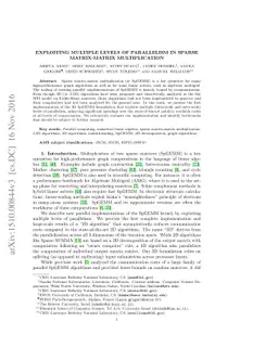 Exploiting Multiple Levels of Parallelism in Sparse Matrix-Matrix
  Multiplication