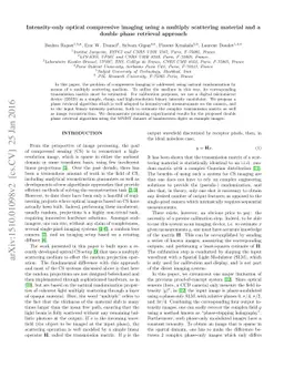 Intensity-only optical compressive imaging using a multiply scattering
  material and a double phase retrieval approach